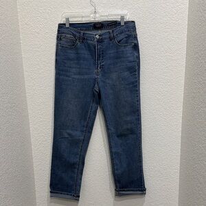 Curve Appeal Women's Blue Boyfriend Jeans